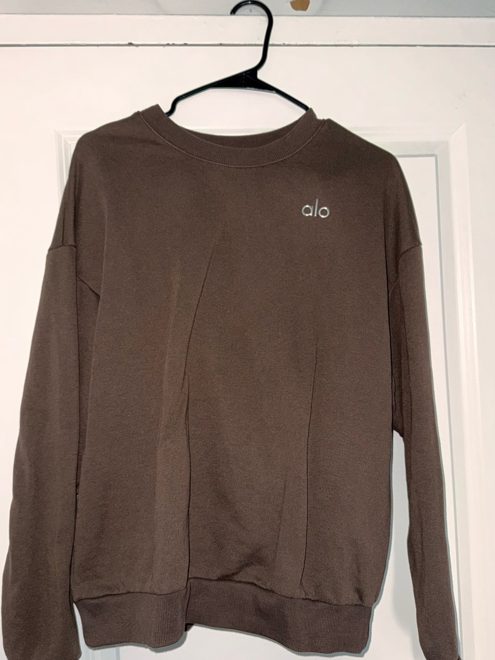 ALO Yoga Men's Crewneck Sweater in Brown
